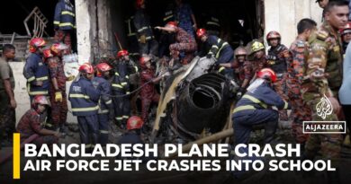Bangladesh military fighter jet crashes into school campus in Dhaka, killing at least 19 people