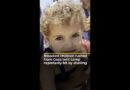Bloodied children rushed from Gaza tent camp reportedly hit by shelling | AJ #shorts