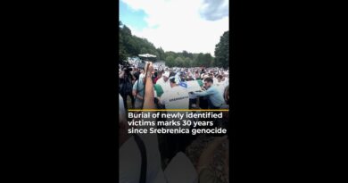 Burial of newly identified victims marks 30 years since Srebrenica genocide | AJ #shorts