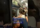 Chinese man smashes train window after collision traps passengers on hot day #shorts