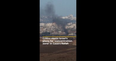 Critics slams Israel’s plans for ‘concentration zone’ in Gaza’s Rafah | AJ #shorts