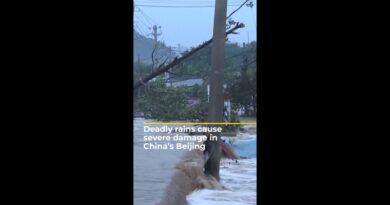 Deadly rains cause severe damage in China’s Beijing | AJ #shorts