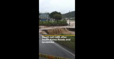 Death toll rises after South Korea floods and landslides | AJ #shorts