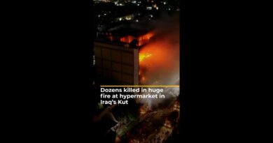 Dozens killed in huge fire at hypermarket in Iraq’s Kut | AJ #shorts