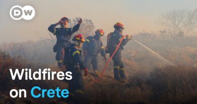 Dry wind threatens to bring new wildfires to Crete | DW News