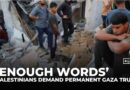 ‘Enough words’: Exhausted Palestinians in Gaza beg for action as Israeli strikes continue