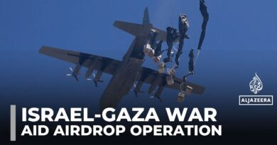 Gaza aid airdrops spark desperation as food crisis worsens, Israeli strikes continue