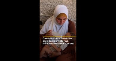 Gaza mothers forced to give babies water as milk and formula run out