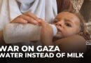 Gaza mothers forced to give babies water as milk and formula run out