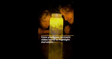 Gaza youth shun turmeric video trend due to food crisis | AJ #shorts