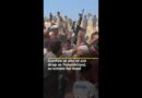 Gunfire at site of aid drop as hungry Palestinians scramble for food | AJ #shorts