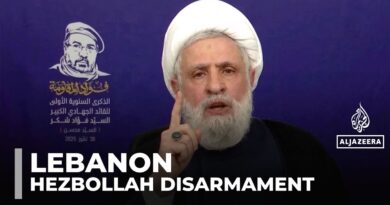 Hezbollah rejects calls to disarm, says Israel must stop attacking Lebanon