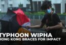 Hong Kong on high alert as Typhoon Wipha brings heavy rain and winds