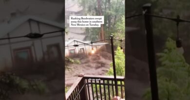 House Swept Away in New Mexico Floodwaters