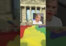 Huge rainbow flag placed at Reichstag by protesters ahead of Berlin Pride | DW News
