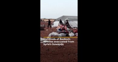 Hundreds of Bedouin families evacuated from Syria’s Suwayda | AJ #shorts