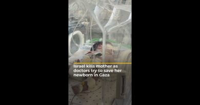 Israel kills mother as doctors try to save her newborn in Gaza | AJ #shorts