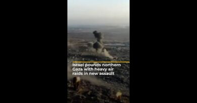 Israel pounds northern Gaza with dozens of bombs in new intense assault | AJ #shorts