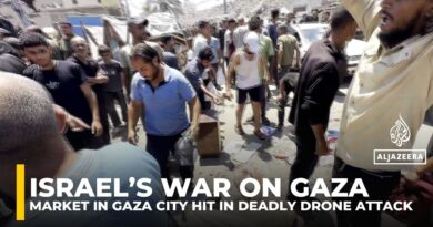 Israeli drone kills at least 12 in Gaza City food market attack, including top surgeon