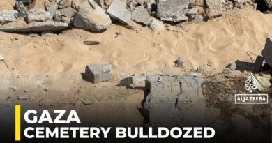 Israeli forces bulldozed cemetery, exhumed graves in southern Gaza