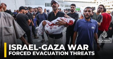Israeli overnight strikes kill at least six in Gaza as army issues forced evacuation threat