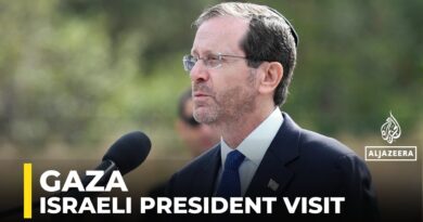 Israeli president visits Gaza as army chief signals offensive at ‘pivotal point’
