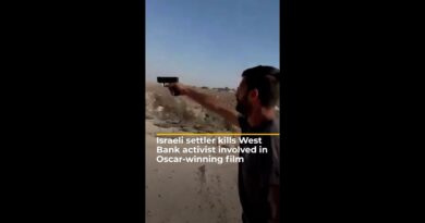 Israeli settler kills OWB activist involved in Oscar-winning film | AJ #shorts