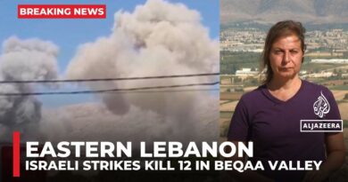 Israeli strikes kill 12 in Lebanon’s Beqaa Valley amid claims of Hezbollah arms sites