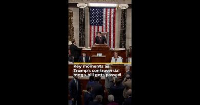 Key moments as Trump’s controversial mega-bill gets passed | AJ #shorts