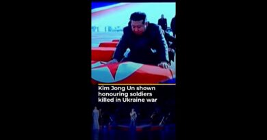 Kim Jong Un shown honouring soldiers killed while fighting for Russia | AJ #shorts
