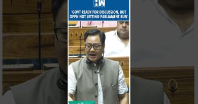 Kiren Rijiju slams Opposition for ‘double standards’; says Oppn not letting Parliament function