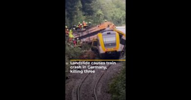 Landslide causes train crash in Germany, killing three | AJ #shorts