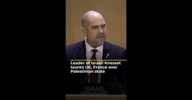 Leader of Israeli Knesset taunts UK, France over Palestinian state | AJ #shorts