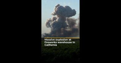 Massive explosion at fireworks warehouse in California
