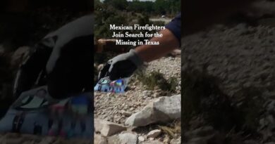 Mexican Firefighters in Texas Search for the Missing
