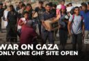 Only one GHF site open in Gaza, forcing starving Palestinians to move south for aid