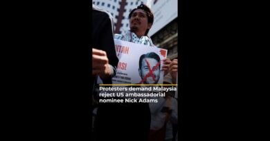 Protesters demand Malaysia reject US ambassadorial nominee Nick Adams | AJ #shorts