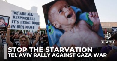 Protesters in Tel Aviv call for Israel to stop starving Gaza and end the war