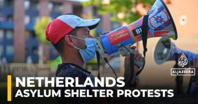 Protests erupt over new asylum-seeker centre in the Netherlands