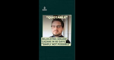 Relocating 600,000 Gazans in 60 days “simply not possible” | Quotable
