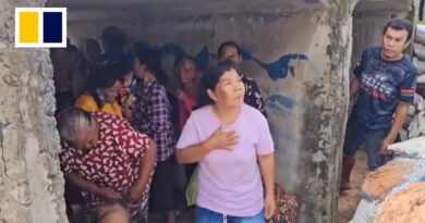 Residents of Thailand’s Surin province seek shelter as gunfire erupts at border with Cambodia
