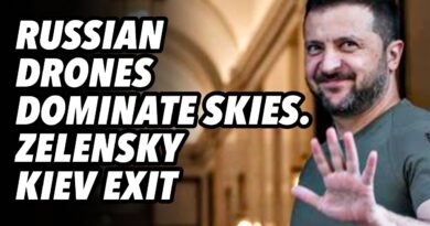 Russian drones dominate skies. Zelensky Kiev exit