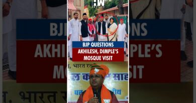 #Shorts | BJP hits out at Akhilesh Yadav over mosque visit, questions Dimple Yadav’s attire | UP SP