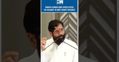 #Shorts | Eknath Shinde Ends Speech With ‘Jai Gujarat’ In Amit Shah’s Presence | Uddhav Thackeray
