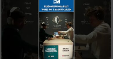 #Shorts | Praggnanandhaa beats Magnus Carlsen at the Freestyle Chess Grand Slam in Las Vegas