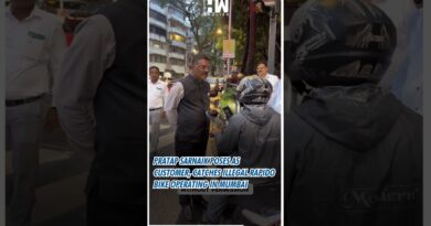 #Shorts | Pratap Sarnaik Poses As Customer, Catches Illegal Rapido Bike Operating In Mumbai