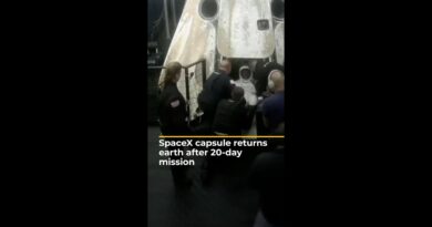 SpaceX capsule returns to earth after 20-day mission | AJ #short
