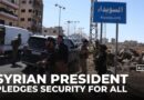 Syrian leader pledges security for all, slams Israeli strikes on Damascus