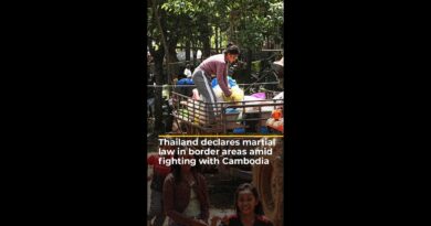 Thailand declares martial law in border areas amid fighting with Cambodia | #ajshorts