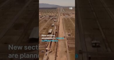 The US is reinforcing its border wall along its border with Mexico | DW News